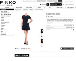 Une fiche produit de Pinko