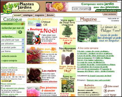 Page d'accueil de Plantes et jardin