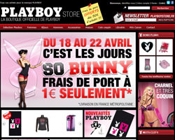 Page d'accueil de Playboy