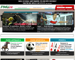 Page d'accueil de PMU