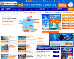 Page d'accueil de Promovacances