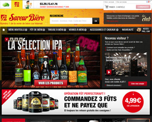 Page d'accueil de Saveur Bi�re