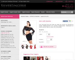 Une fiche produit de Silver Lingerie