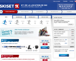 Une fiche produit de Skiset