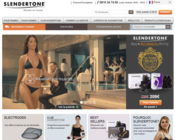 Page d'accueil de Slendertone