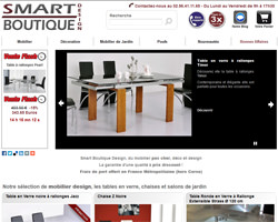 Page d'accueil de Smart boutique design