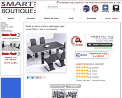 Une fiche produit de Smart boutique design