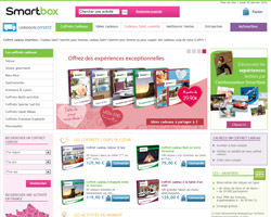 Page d'accueil de Smartbox