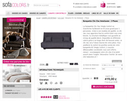 Une fiche produit de Sofacolors