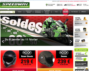 Page d'accueil de Speedway