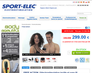 Une fiche produit de Sport Elec