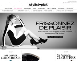 Page d'accueil de Stylistpick