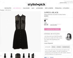 Une fiche produit de Stylistpick