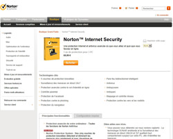 Une fiche produit de Symantec France