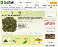 Une fiche produit de Teatower