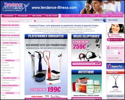 Page d'accueil de Tendance Fitness