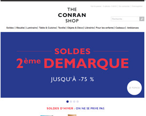 Page d'accueil de The Conran Shop