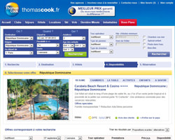 Une fiche produit de Thomas Cook