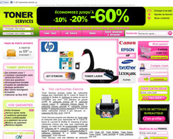 Page d'accueil de Toner Services