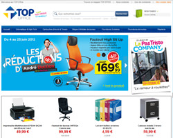 Page d'accueil de Top Office