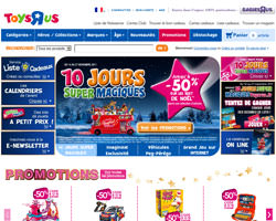 Page d'accueil de Toys'R'Us