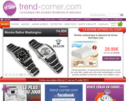 Page d'accueil de Trend-Corner