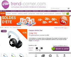 Une fiche produit de Trend-Corner