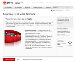 Une fiche produit de Trend Micro