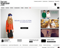 Page d'accueil de Trendy WorkShop