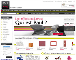 Page d'accueil de UareDesign