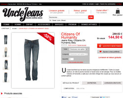 Une fiche produit de Unclejeans