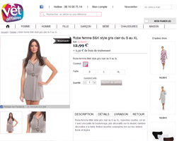 Une fiche produit de V�t�affaires