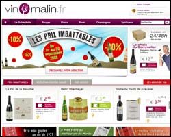 Page d'accueil de Vin Malin Page d'accueil de Vin Malin