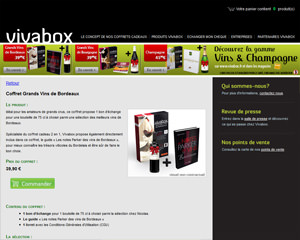 Une fiche produit de Vivabox