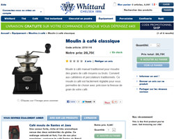 Une fiche produit de Whittard