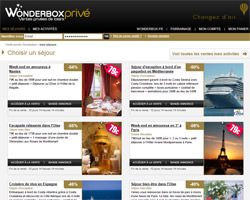 Réduction Wonderbox privé Page d'accueil de Wonderbox privé